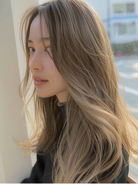 ノアドココ(noix de coco) デザインカラー/ウェットヘア/ミルクティーベージュ