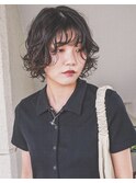 ２０代３０代/ボブ/パーマ/ボブパーマ/ボブレイヤー/黒髪パーマ