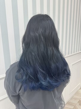 ニューヨークニューヨーク ピオレ姫路店(NYNY) ブリーチなしブルーグラデーションカラー