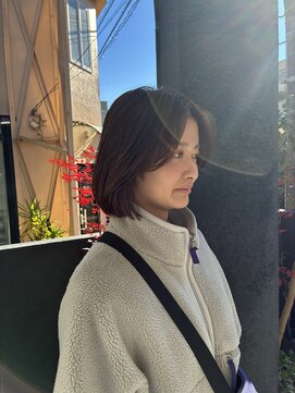 ロライマ 代官山(roraima) ミディアムボブ デザインストレート縮毛矯正