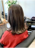 ハイライト　アッシュベージュ　髪質改善