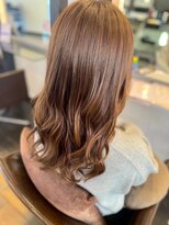 アトリエファゴ ハナミズキ店&nbsp;【Chikano】ブリーチなしミルクティーカラー