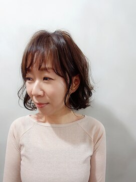 ラトリエコンタン(L´atelier Content) 30代40代50代おすすめ　大人カジュアルゆるふわボブ