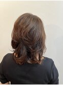 くせ毛さん　大人可愛いミディアムレイヤー