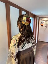 ナンバーエイト(number eight)&nbsp;編み込みアップスタイルヘアセット成人式ヘアセット前髪カット