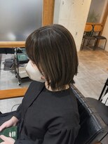 イチパーセント 横浜(1%) ダークパープル/ナチュラルショート/夏のヘアアレンジ/横浜