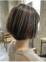 テーラヘアー 千葉みなと店(TELA HAIR)&nbsp;ハイライト×ショートボブ