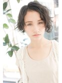 長め前髪でランダムパーマのショートパーマ【Belead恵比寿】関田
