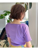 フィル(fil)&nbsp;マットグレージュ／切りっぱなしボブ