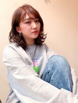 イノセンツ(Innocent'S) くびれヘア/ミストバング/外ハネミックスロブ/暖色系カラー