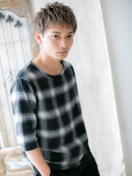 モッズヘア メン 南越谷南口店(mod's hair men) ハイトーンカラーのフェザーマッシュ束感カットH