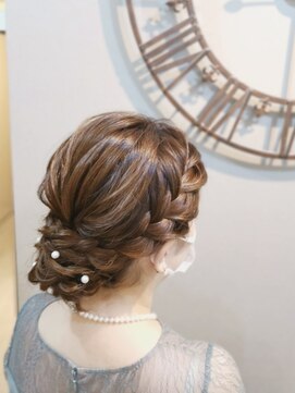 ヘアセットサロン ミント(Hair set salon MINT) 編み込みアップスタイル