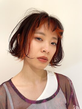 ボアソルテ(Boa Sorte) フレーミングカラーオレンジ×ボブ