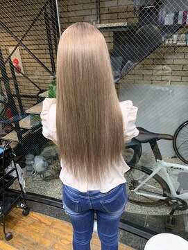 ラフ 難波店(LAFF) #黒髪#ボブルフ#ネビージュ#小顔#ワンレン