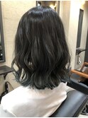袖カラー/ブルーグレージュ/ネイビーグレージュ/グレージュ