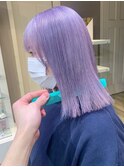 613ロイヤルパープルネオンカラーディープパープルこなれヘア
