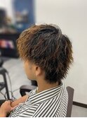 ツイストパーマ×ウルフ