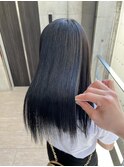 ★グレージュカラー斜めバングデザインカラーシルキー ベージュ