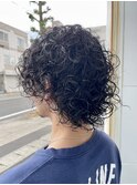 メンズミディアムパーマ色気波巻きスパイラルツイストツイスパ♪