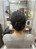 【Bormee】結婚式お呼ばれ/ルーズお団子/ふわふわ/まとめ髪