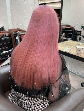 ベレーザ 渋谷(BELEZA) 8033ベビーピンクブリーチなしダブルカラー韓国ストレート