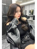 ランズ(LANDS)&nbsp;顔周りレイヤーカット 【韓国ヘア 大阪 梅田】