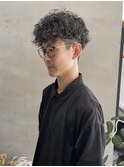 プードルパーマ スペインカール ツーブロックパーマ / 井上