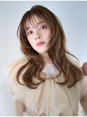 髪質改善◎艶ロング×レイヤーカット/オリーブベージュ[原宿]