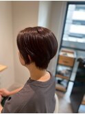 20代30代40代◎チェリーブラウン似合わせカットショートヘア