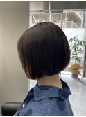 縮毛矯正×ボブ【中野美容室/新中野/東中野/髪質改善/ショート】