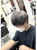 ホワイトシルバー◇エンドカラーブラック
