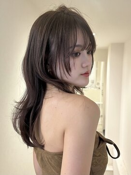 アイトーキョーエス 渋谷(AI TOKYO S) レイヤーカットミディアムレイヤーチョコブラウン顔周りレイヤー