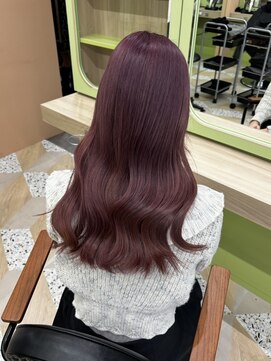 イオエ 西梅田(ioe) ブリーチなしカラー／髪質改善/ミルクティーベージュ/小顔へア