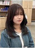 ゆるめ可愛い10代20代30代カジュアル楽ちんワンカールレイヤー
