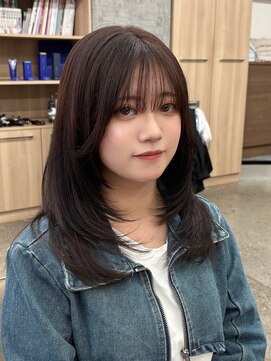 ミリ(mm) ゆるめ可愛い10代20代30代カジュアル楽ちんワンカールレイヤー