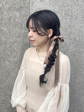 シンヘアー(SHIN HAIR) 【横田芽衣】サイド編みおろし