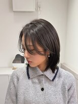 スイ(suiw) 黒髪ナチュラルレイヤーボブ長め【suiw】昭和町/天王寺/阿倍野