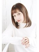 ミディアム_ツヤ感ナチュラルレイヤーウルフ