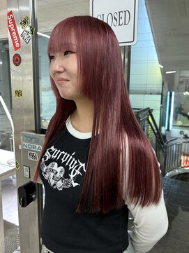 ノラ シブヤ(NORA) ★ウルフカットレッドブラウン赤髪ハッシュカットシャギーレイヤ