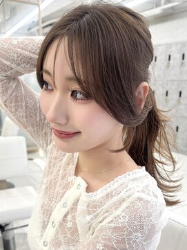 アッシュ 茗荷谷店(Ash) 茗荷谷レイヤーカット韓国ダブルカラー顔周り前髪カットボブ