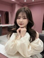 ボタン コロン 表参道 原宿(VOTAN COLON) ハッシュカット/韓国レイヤー/顔まわり/ブラウン/ベージュ/前髪