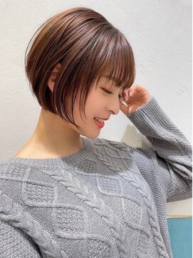 アンフィニー 仙台(ANFINI) 仙台レイヤーカットミルクティーブロンドダークブルーグレージュ