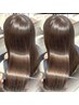 【今話題の大人気メニュー!】髪質改善フルカラー+ブロー込¥7810