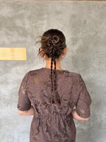 アトレ 福岡大名店(attrait)&nbsp;セミロングのブラウンカラー×ツヤ髪トリートメント