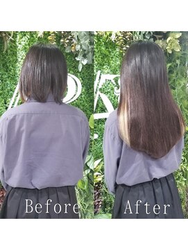 エクステ専門店あるじゃんすー 宇都宮店 グレージュ×ブロンド#大人ダークカラー#シールエクステ#宇都宮