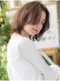 ラフニュアンス小顔流れるレイヤーボブウルフT1川口20代30代40代