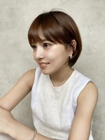 メゾンドイギー(MAISON de IGGY)&nbsp;大人かわいい透け感マロンベージュ　＃マッシュショート#ボブ