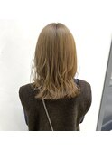 抜け感抜群☆ブリーチ1回で作るベージュカラー♪