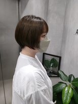 オーストヘアーフィガロ 本通り店(Aust hair Figaro) 丸みショート×艶出しカラーAust hair　広島美容院