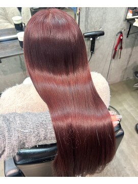 ラス トーキョー(LAS TOKYO) ブリーチなしダブルカラー　チェリーレッド